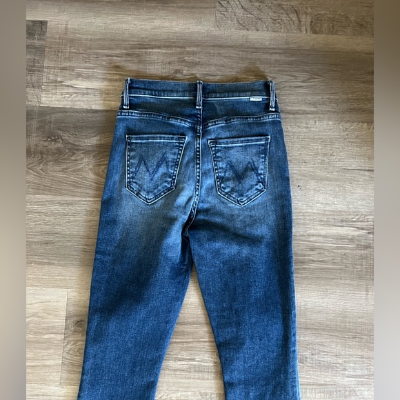 Mother Womens Stash Swooner Blue High Rise Skinny Denim Ankle Jeans size 23 - Picture 9 of 9